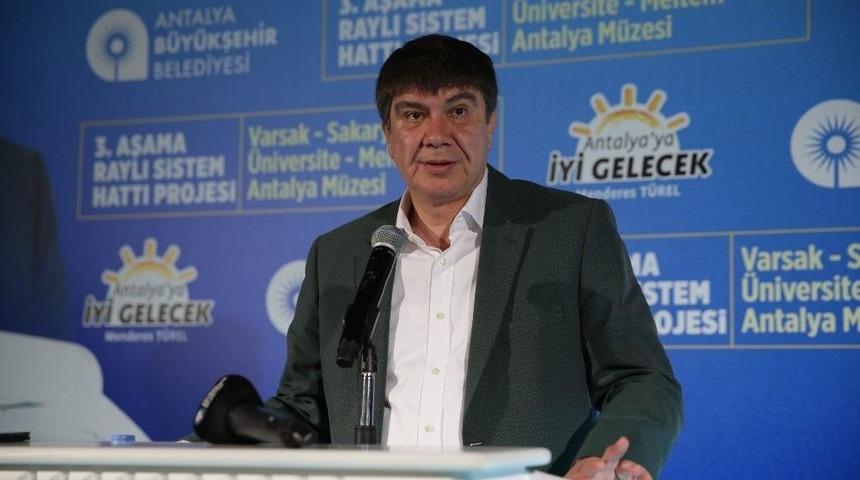 3&rsquo;&uuml;nc&uuml; Etapla Antalya&rsquo;nın Toplam Raylı Sistem Hattı 55 Kilometreye Ulaşacak