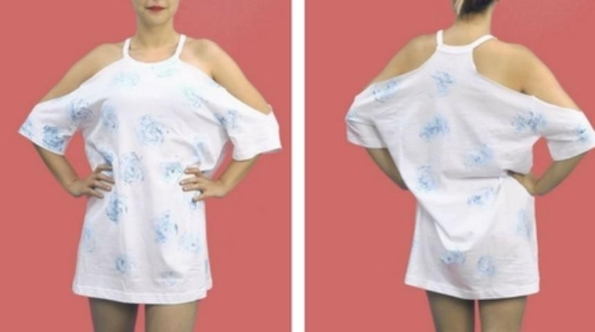 Eski Sevgilinizin Tshirt'&uuml;nden Kendinize Elbise Yapın