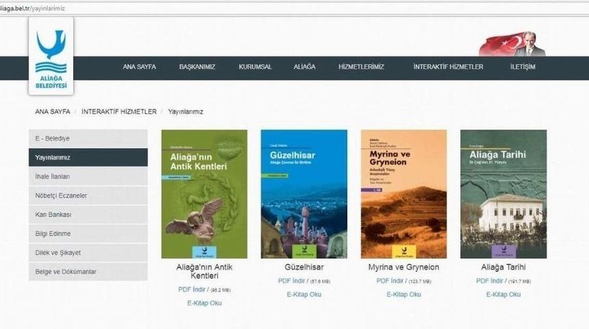 Aliağa Belediyesinden E-kitap Hizmeti