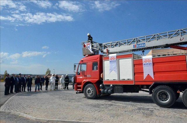 Ankara Büyükşehir Belediyesi’nden Hitit Üniversitesi’ne İtfaiye Aracı