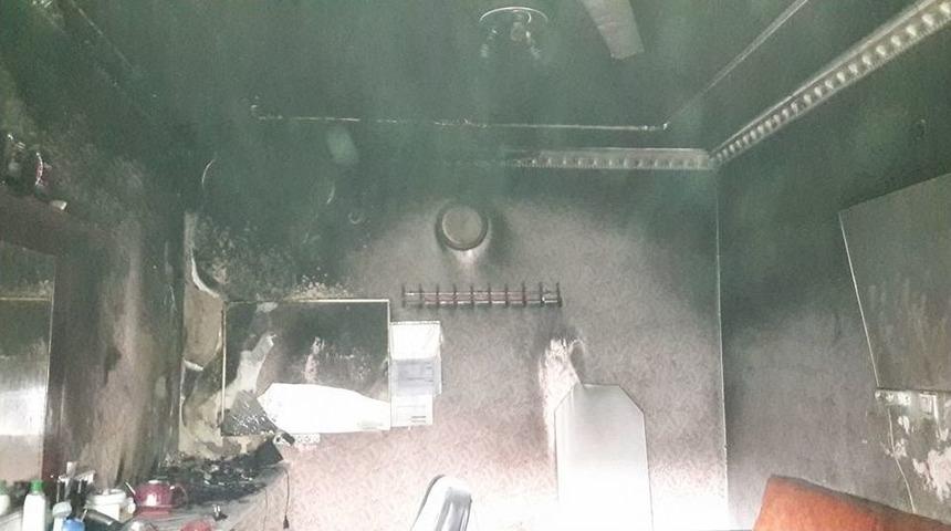 İş Yerinde &Ccedil;ıkan Yangın Korkuttu