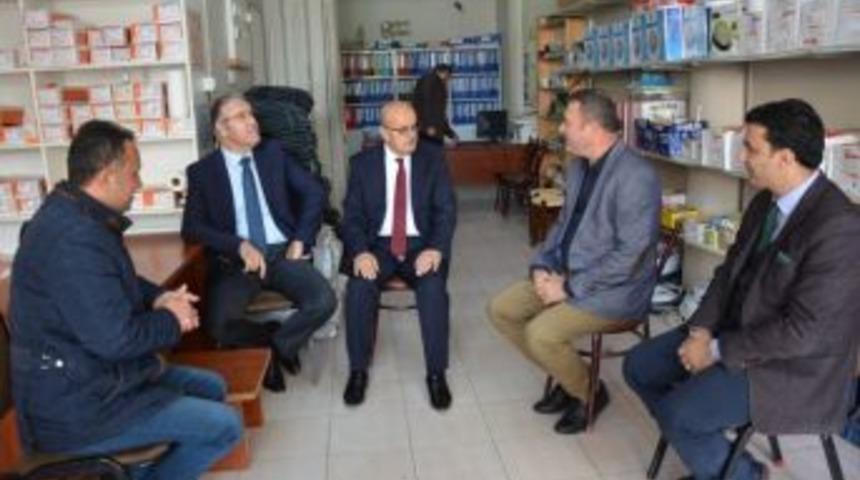 Kaymakam Ve Başkandan Esnaf Ziyareti