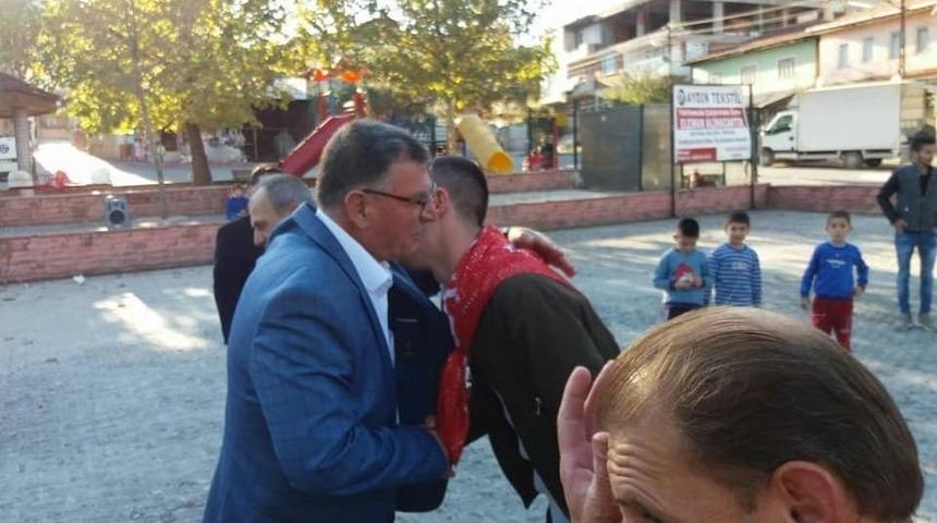 Vezirhan Beldesinde Asker Uğurlandı