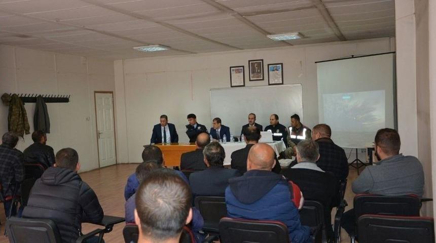 Aşkale’de Öğrenci Servislerine Yönelik Güvenlik Toplantısı