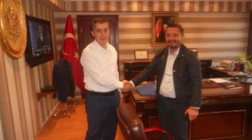 Akcan&rsquo;dan Kaymakam Aksoy&rsquo;a Hayırlı Olsun Ziyareti