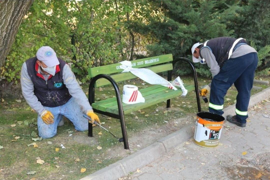 Park Ve Spor Alanlarında Bakım Onarım &Ccedil;alışmaları