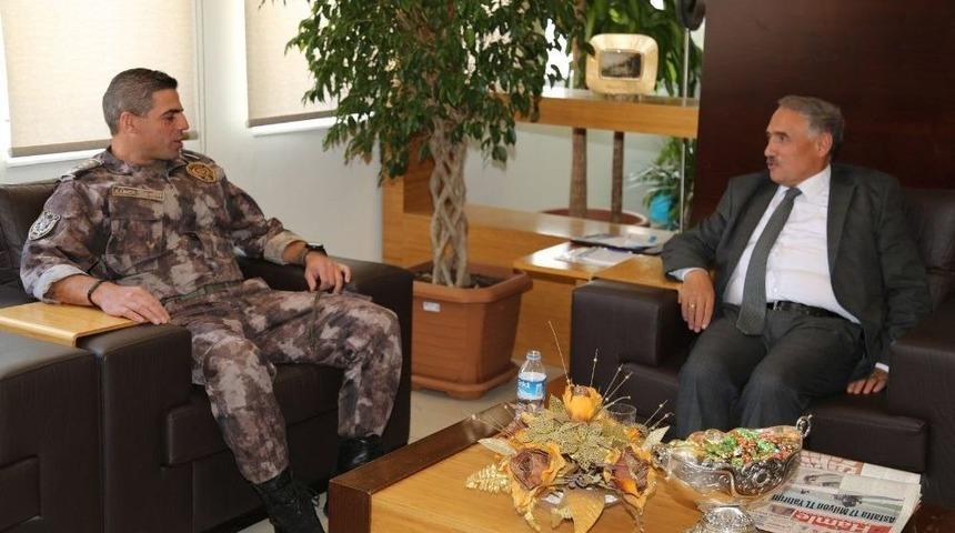 Niğde Pomem M&uuml;d&uuml;r&uuml; &Uuml;ner&rsquo;den, Belediye Başkanı Rifat &Ouml;zkan&rsquo;a Ziyaret