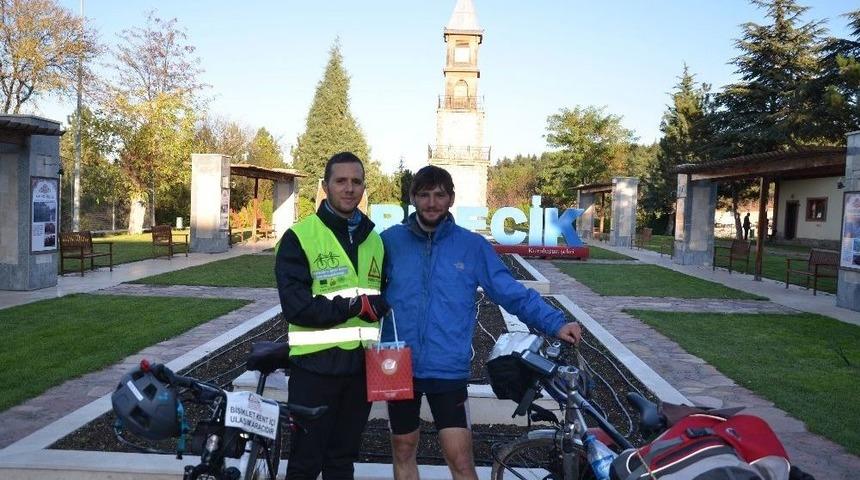 Avusturyalı Bisikletliden Bilecik&rsquo;te Mola