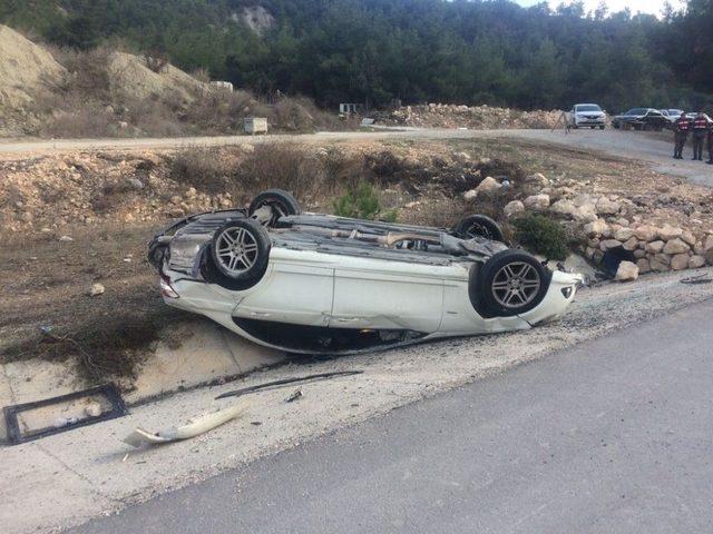 Osmaneli’de Otomobil Takla Attı, 1 Yaralı