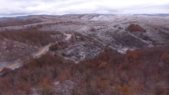 Sinop’a Mevsimin İlk Karı Yağdı