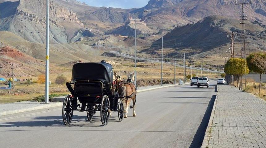 Doğubayazıt&rsquo;ta Faytonlu D&ouml;nem