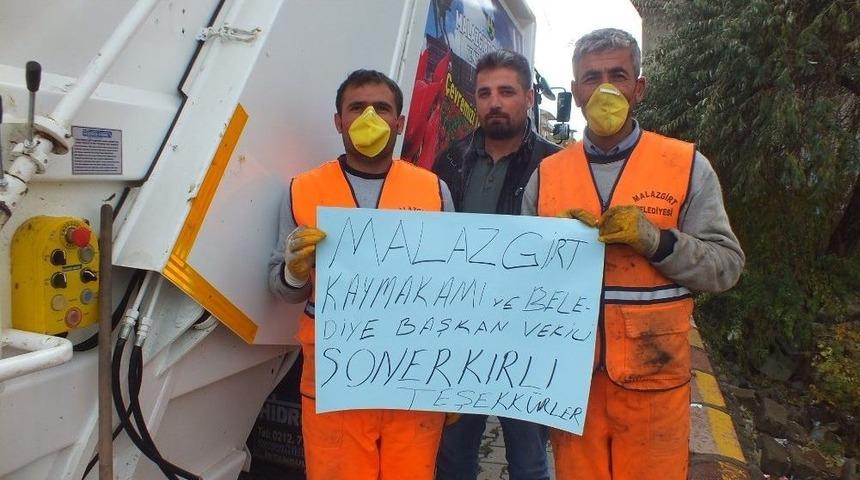 Malazgirt&rsquo;te Temizlik &Ccedil;alışmaları Devam Ediyor