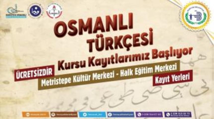 Boz&uuml;y&uuml;k&rsquo;te &Uuml;cretsiz Osmanlıca Kursu İ&ccedil;in Kayıtlar Başladı