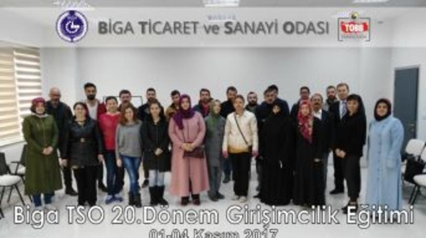Biga Tso&rsquo;da 20&rsquo;nci D&ouml;nem Girişimcilik Eğitimi Başladı