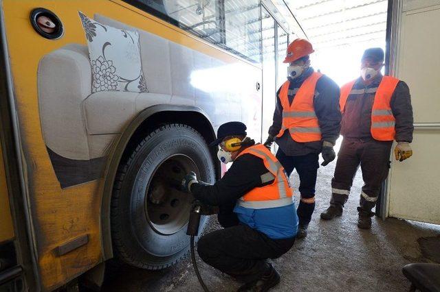 Ego Otob&uuml;sleri Kışa Hazırlanıyor 2