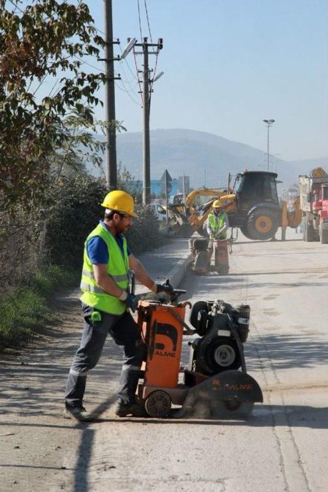 Yenilenen Güzergahta Altyapı Tamamlanıyor