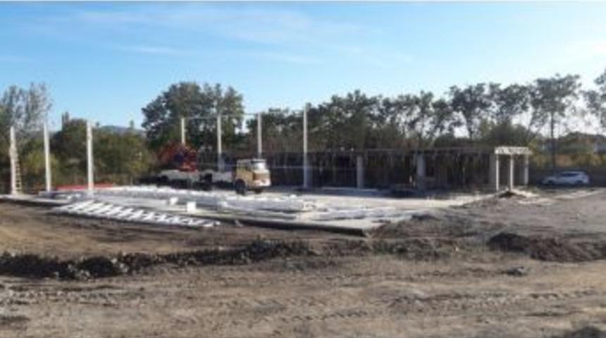 Kepsut K&uuml;lt&uuml;r Merkezi İnşaası Hızla Devam Ediyor