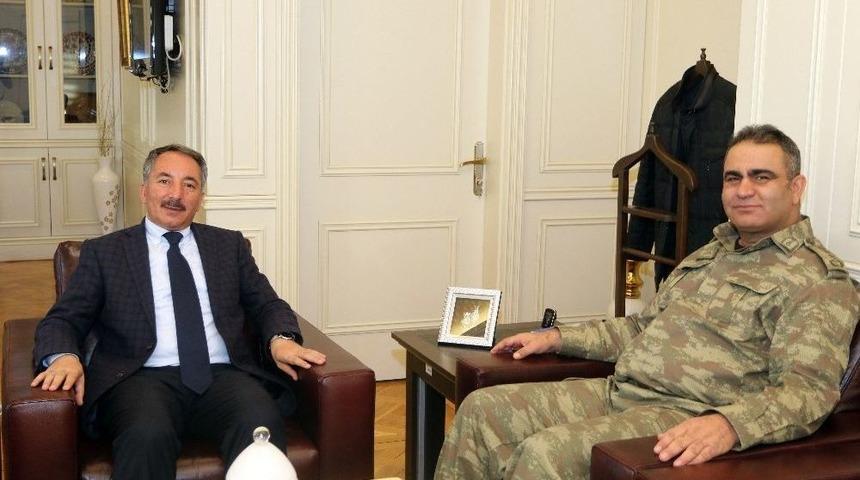 İl Jandarma Komutanı Şahin&rsquo;den Rekt&ouml;r Karabulut&rsquo;a Ziyaret