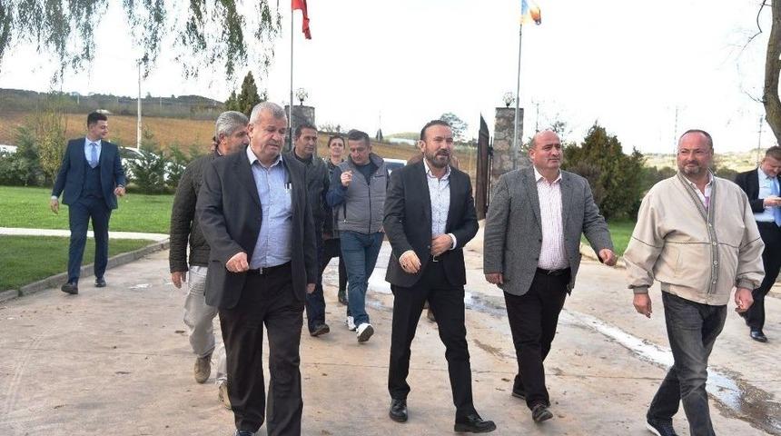 Başkan Doğan S&uuml;t &Uuml;retim Tesislerinde İncelemelerde Bulundu