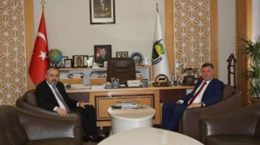 Başkan Duymuş&rsquo;tan Bursa B&uuml;y&uuml;kşehir Belediye Başkanlığı&rsquo;na Se&ccedil;ilen Başkan Aktaş&rsquo;a Ziyaret