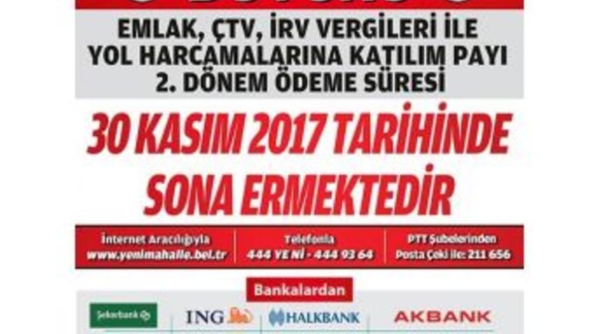 Vergi &Ouml;demelerinde Son G&uuml;n Uyarısı