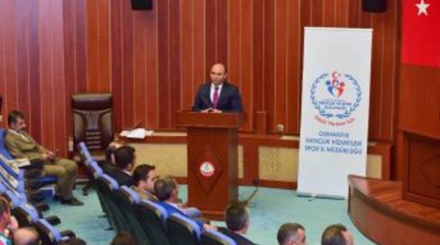 Osmaniye&rsquo;de Okul Sporları Değerlendirme Toplantısı