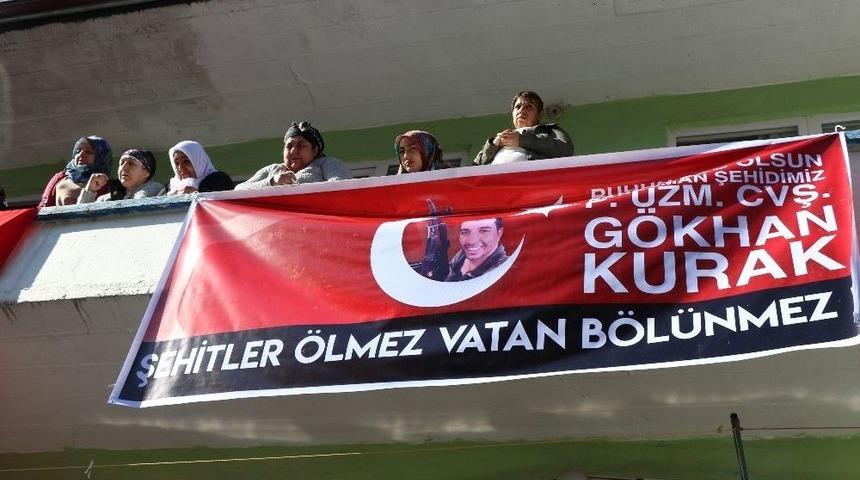 Şehit G&ouml;khan Kurak Son Yolculuğuna Uğurlandı