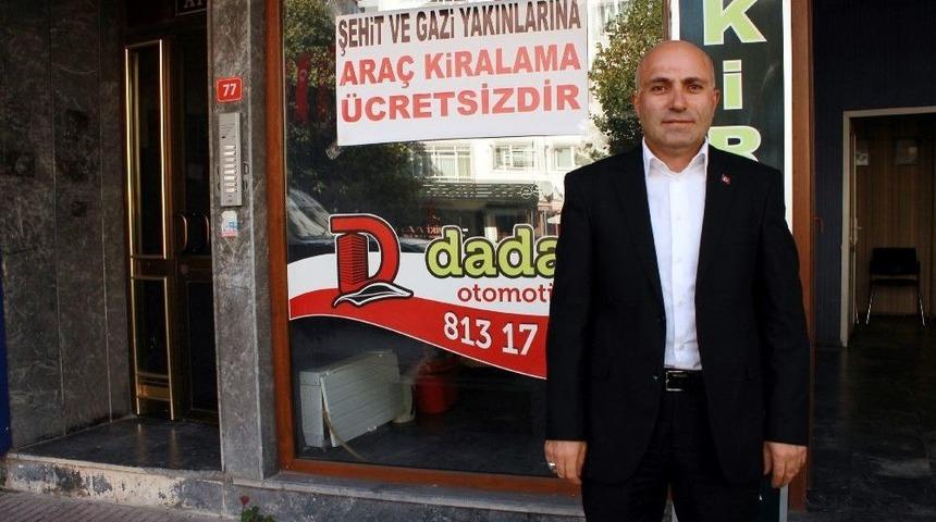 Şehit Yakınları Ve Gazilere &Uuml;cretsiz Ara&ccedil; Kiralama