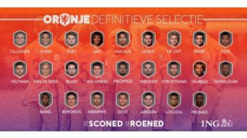 Hollanda Milli Takımı&rsquo;nın Aday Kadrosu A&ccedil;ıklandı