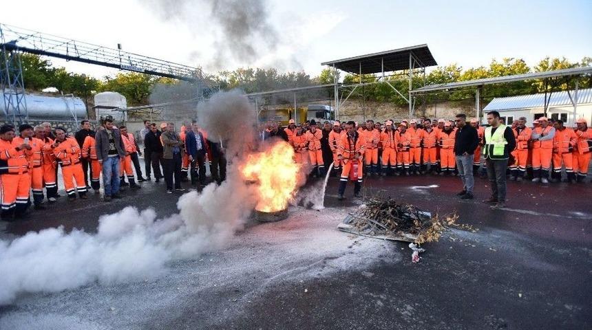 Belediye Personeline Yangın Eğitimi