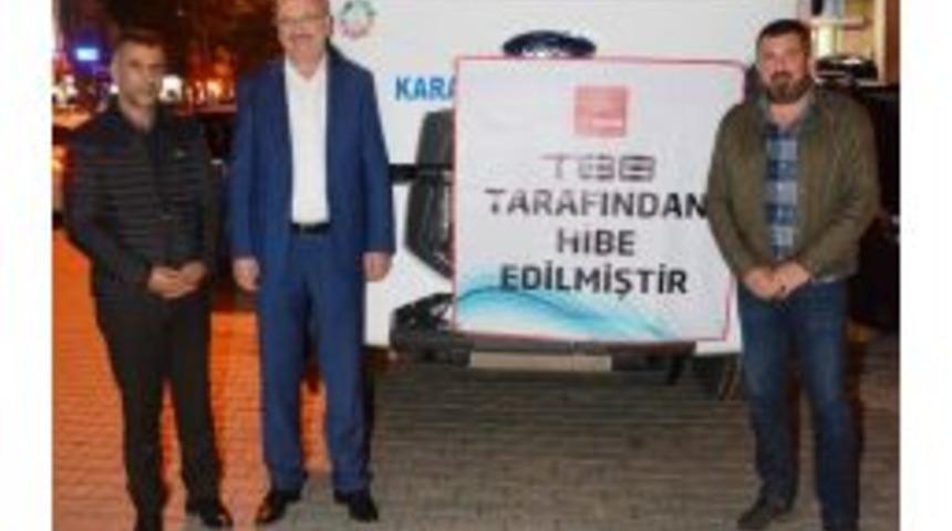 T&uuml;rkiye Belediyeler Birliği&rsquo;nden Karacabey&rsquo;e Ara&ccedil; Desteği