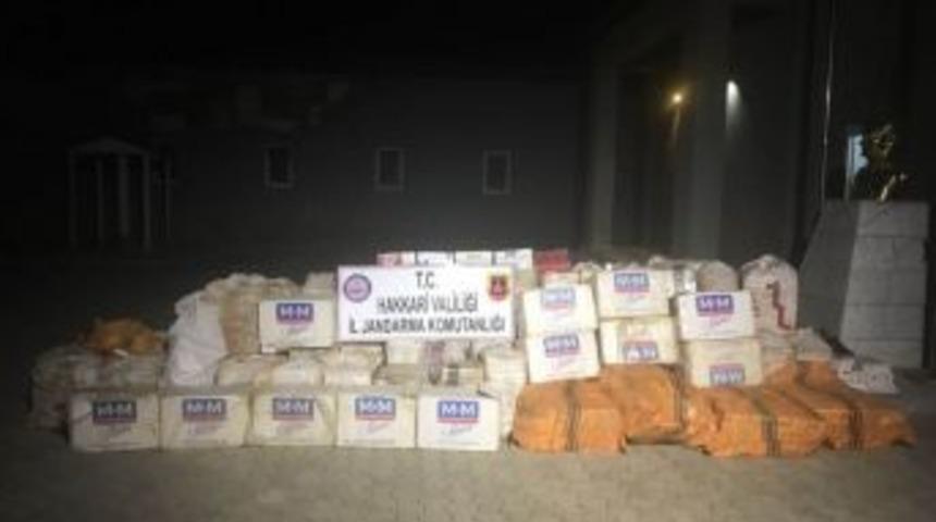 Y&uuml;ksekova&rsquo;da 37 Bin 500 Paket Ka&ccedil;ak Sigara Ele Ge&ccedil;irildi