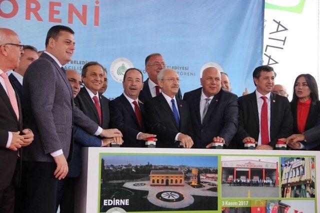 Chp Lideri Kılıçdaroğlu Edirne’de Katı Atık Tesisi Açılışına Katıldı