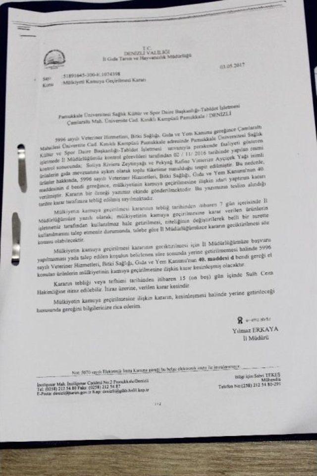 Pamukkale &Uuml;niversitesi Rekt&ouml;r&uuml;, &Uuml;niversite Hastanesindeki Sağlıksız Yemek Skandalını A&ccedil;ıkladı 3