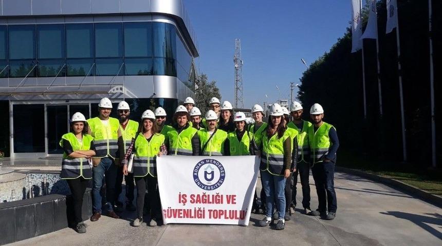 &Uuml;niversiteliler İş Sağlığı Ve G&uuml;venliğini Yerinde İnceledi