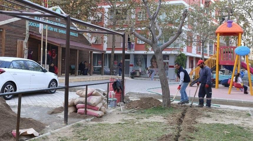 Yedi Eyl&uuml;l Mahallesinde Aydınlatma &Ccedil;alışması