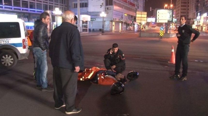 Ankara&rsquo;da Trafik Kazası: 1 Yaralı