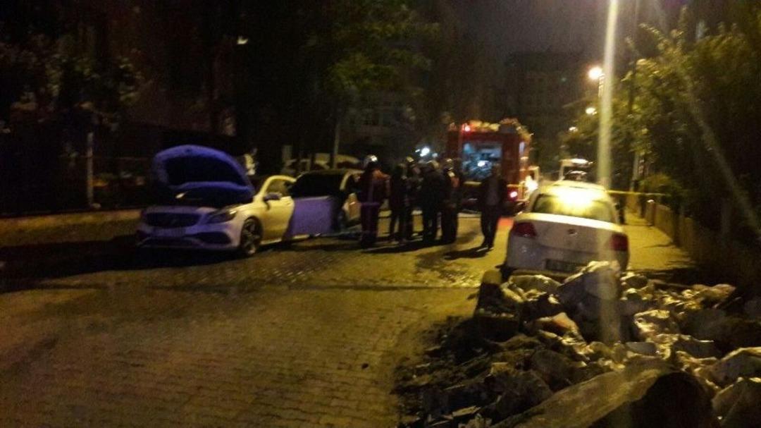 Park Halindeki 2 Ara&ccedil; Alev Alev Yandı