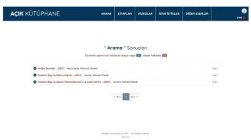 A&ccedil;ık&ouml;ğretim Sistemi A&ccedil;ık K&uuml;t&uuml;phane&rsquo;ye İlgi Artıyor