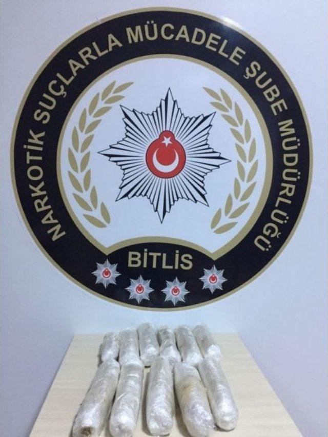 Bitlis’te Uyuşturucu Operasyonu