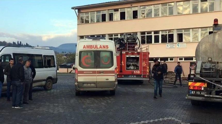 Zonguldak&rsquo;ta Okul Kazanı Patladı