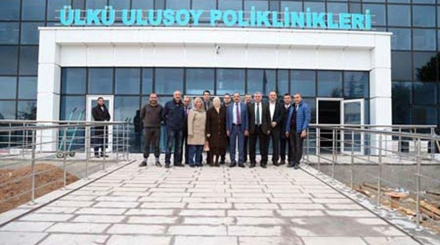 Başkan Duruay &Uuml;lk&uuml; Ulusoy Poliklinik Binasını Gezdi