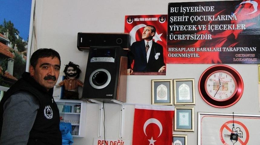 Bu Lokantada Şehit &Ccedil;ocuklarından Para Alınmıyor