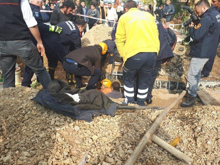 Başkentte Kanalizasyon Çalışması Esnasında Göçük: 1 Ağır Yaralı G5