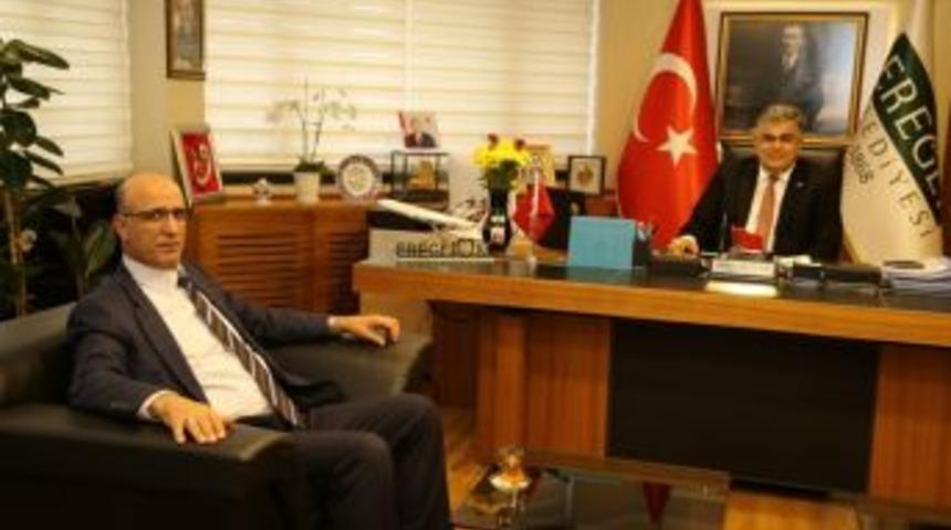 Başkan &Ouml;zg&uuml;ven, İl&ccedil;e Emniyet M&uuml;d&uuml;r&uuml;n&uuml; Ağırladı