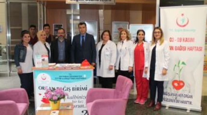 Hastanede Organ Bağışı Standı Kuruldu