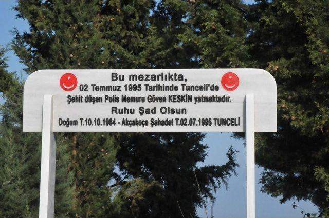 Şehidin Mezarı Yenilendi