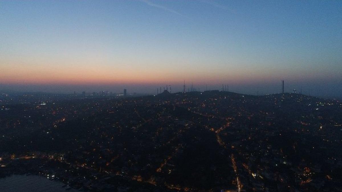 (&ouml;zel Haber) İstanbul&rsquo;da G&uuml;n Doğumu Havadan G&ouml;r&uuml;nt&uuml;lendi