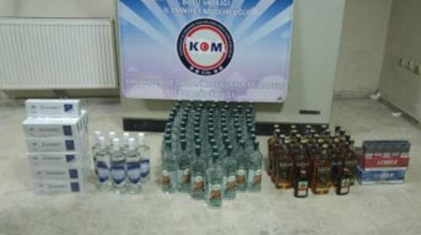 Bolu&rsquo;da Ka&ccedil;ak İ&ccedil;ki Ve Sigara Operasyonu