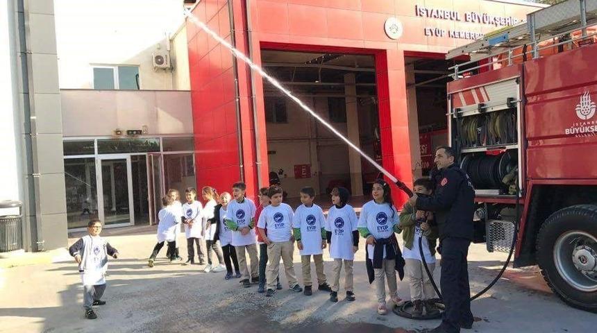 Simurglu &Ouml;ğrenciler İtfaiye Tatbikatına Katıldı